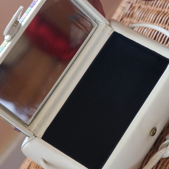 White leather structured Handbag - Picture 3 of 8